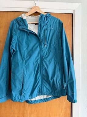 Paradox Teal Hooded Rain Jacket